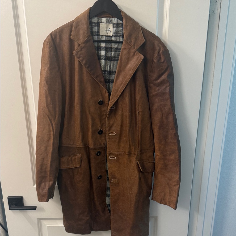 Vintage Lot 78 Nubuck Leather Coat